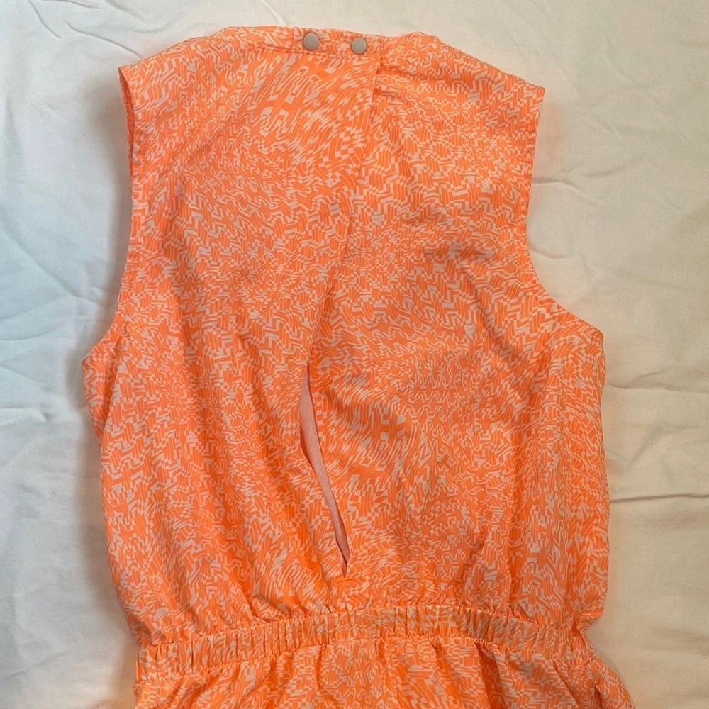 Zella Coral Print Girls' Sleeveless Romper
